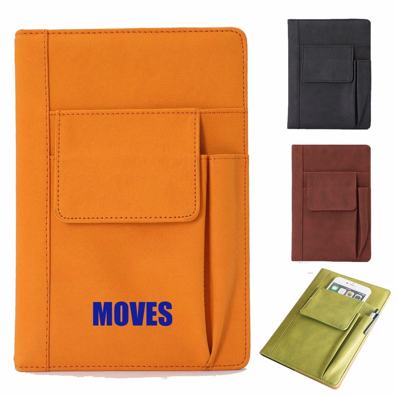 Multi Pocket Pu Leather Notebook
