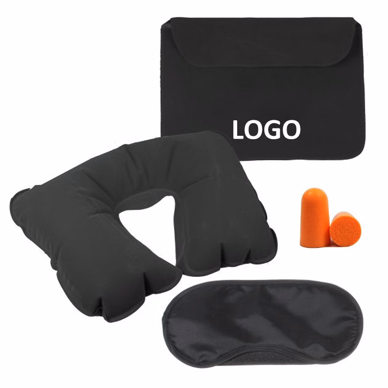 Pillow Ear Plug and Eye Mask Travel Set