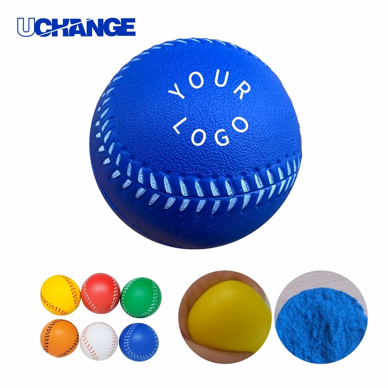 PU Foam Baseball Stress Ball Squeeze Toy 2.5" Diameter