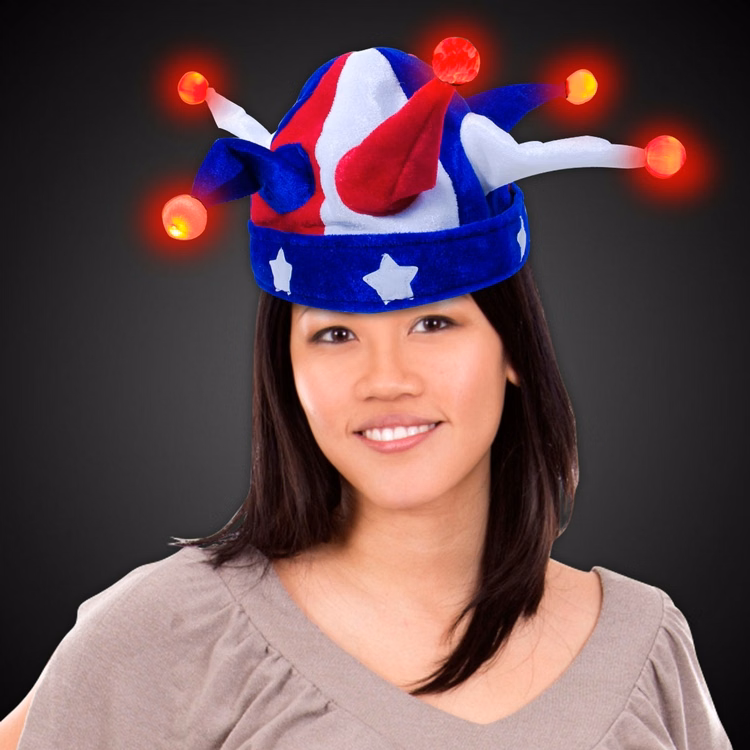 USA Jester LED Light Up Hat