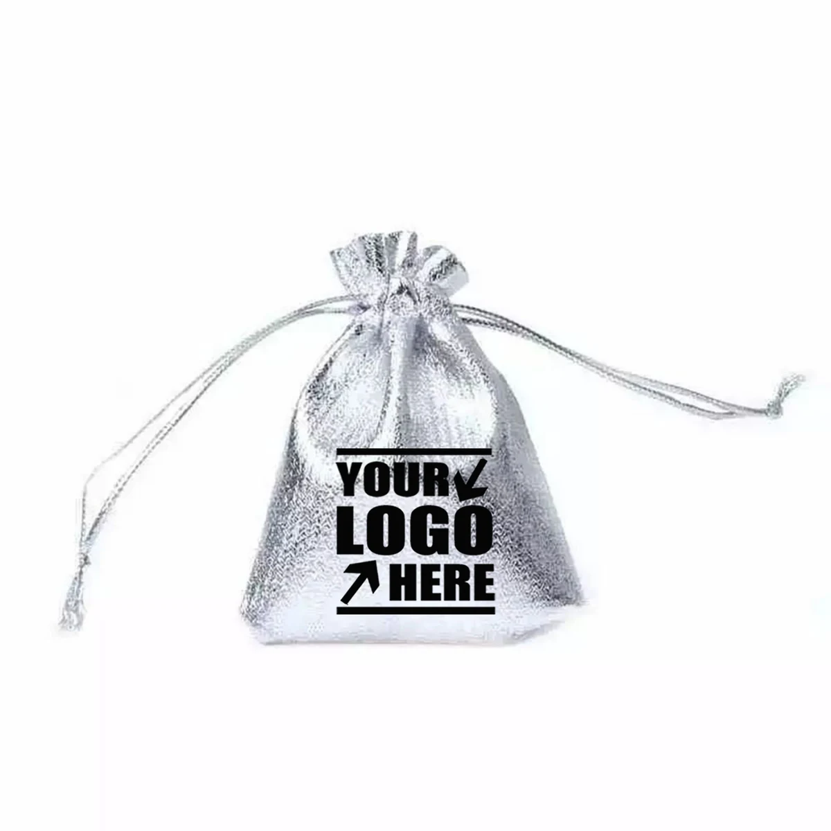 Golden & Silvery Shining Drawstring Gift Bags 1