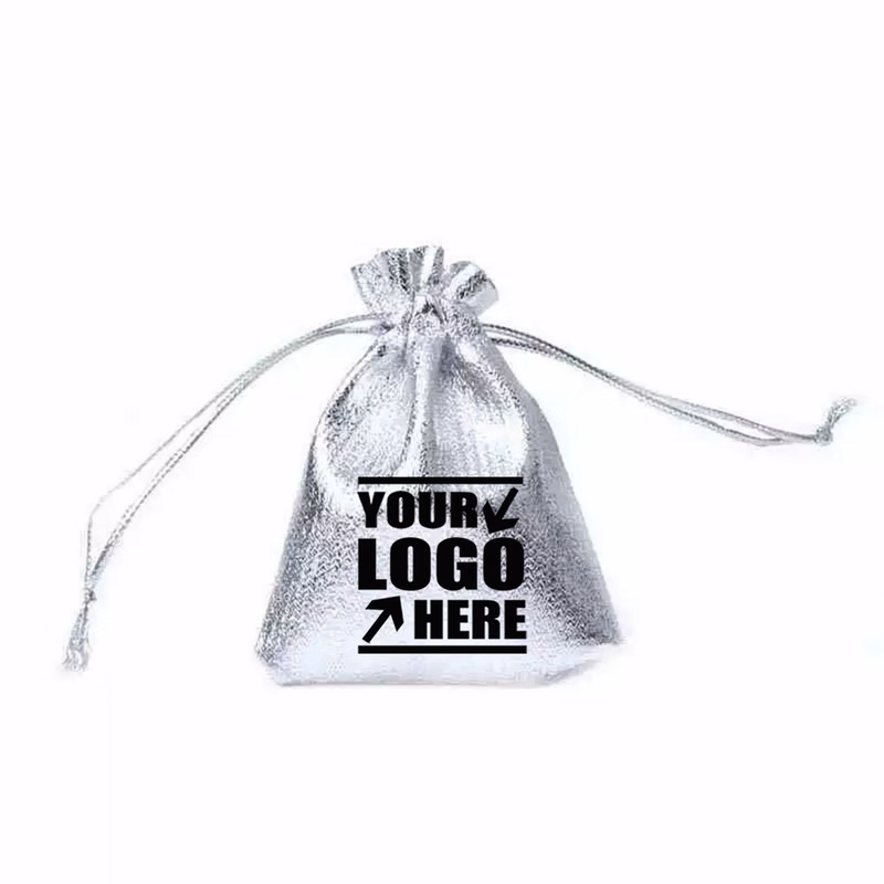 Golden & Silvery Shining Drawstring Gift Bags