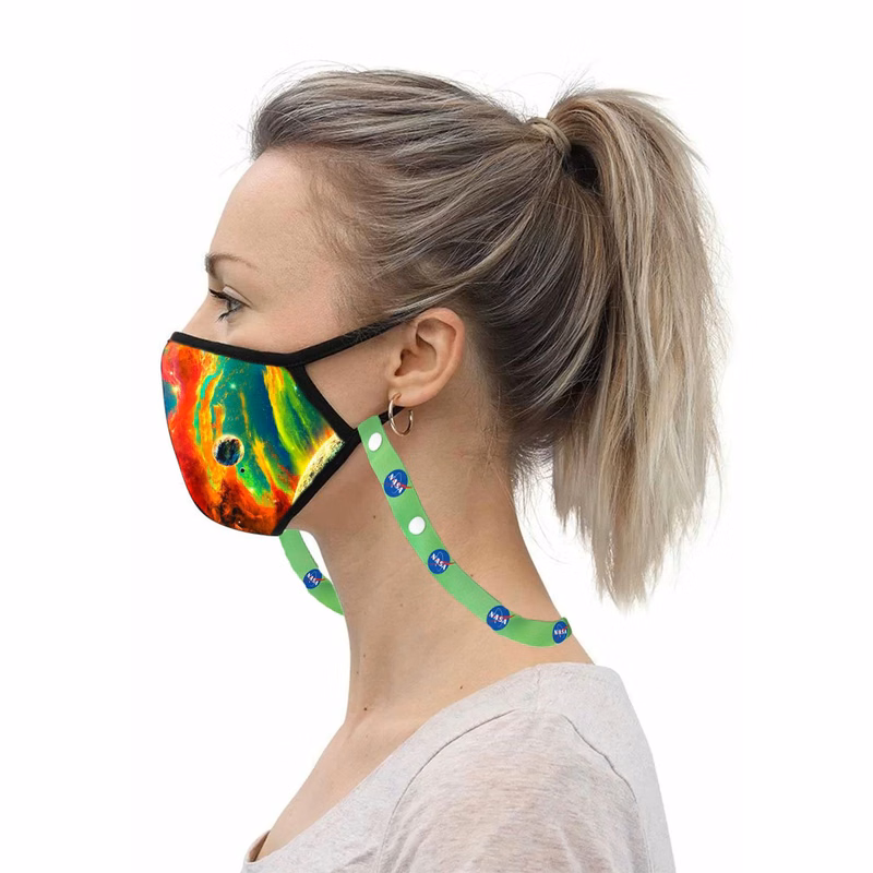 3 Layer Safety Face Mask Lanyard Combo w/ Full Color Imprint