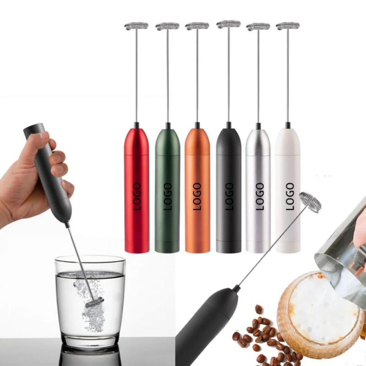 Electric Aluminum Alloy Egg Beater Milk Frother 1