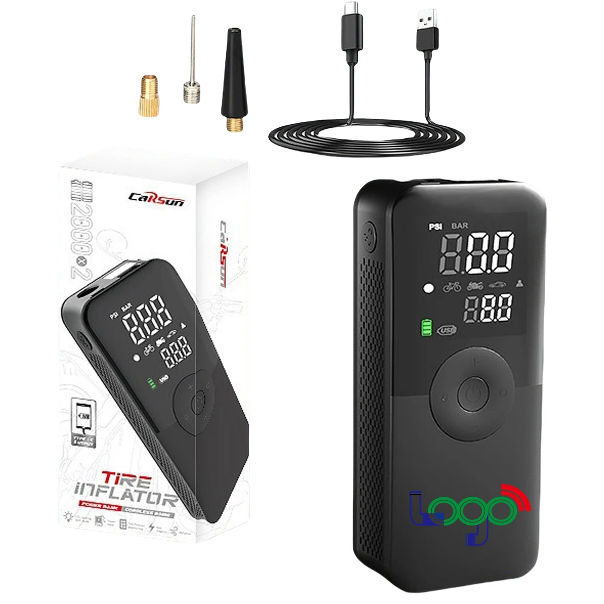 Inflator Pump With LED Light MOQ10 1