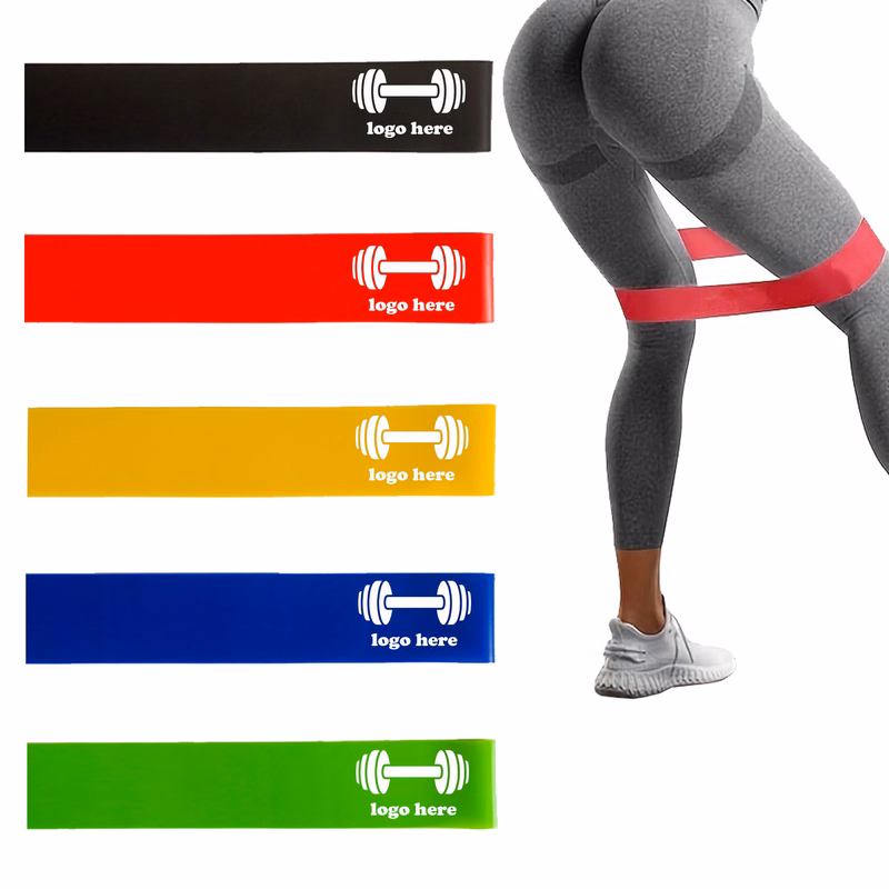 5 Strength Printed Exercise Loop Bands Set