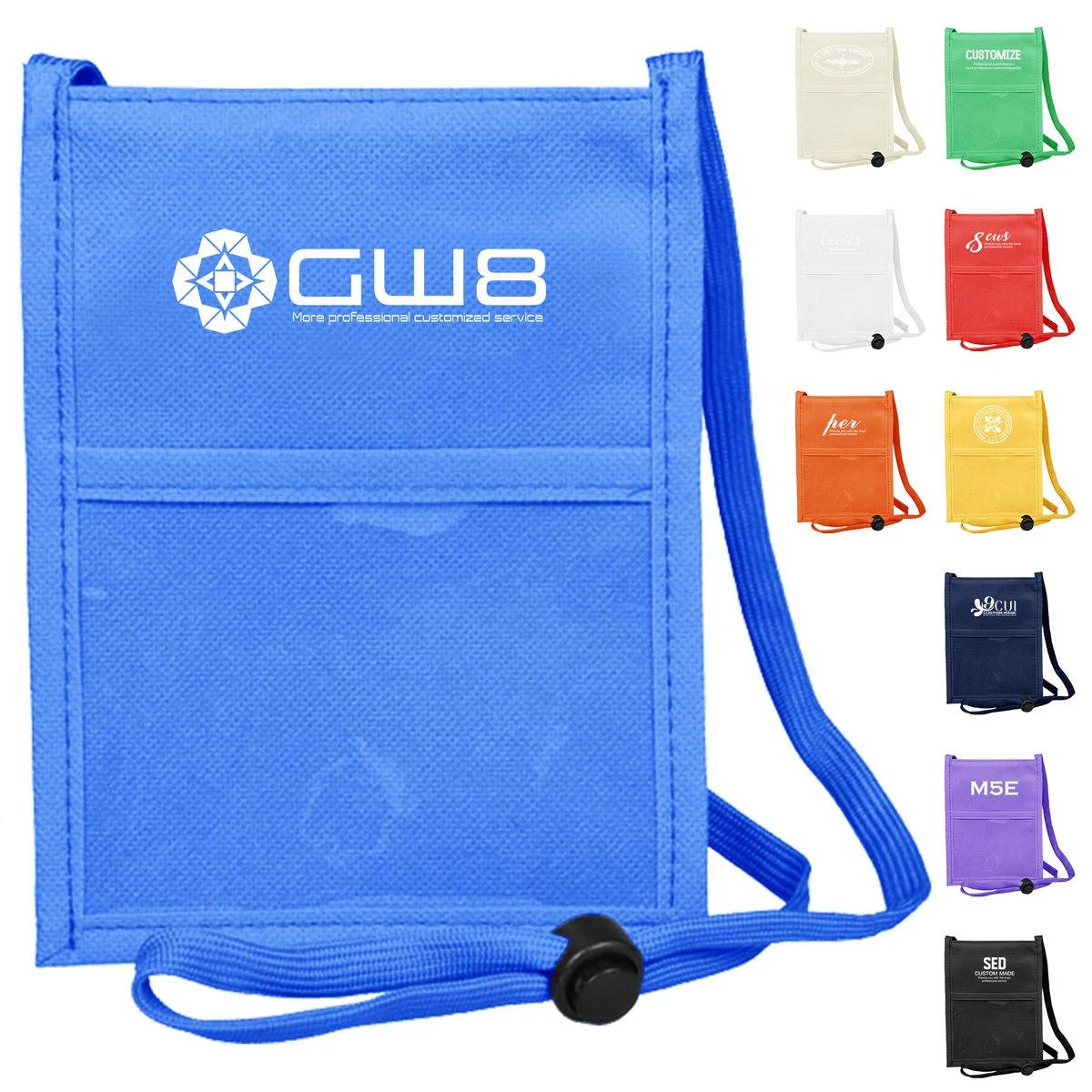 Convention Badge Holder ID Card Bag With Lanyard 1