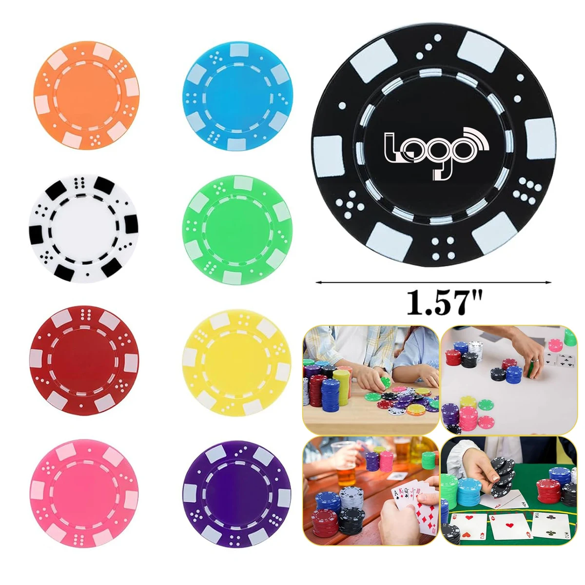 Multiple Color Casino Grade Poker Chip 1