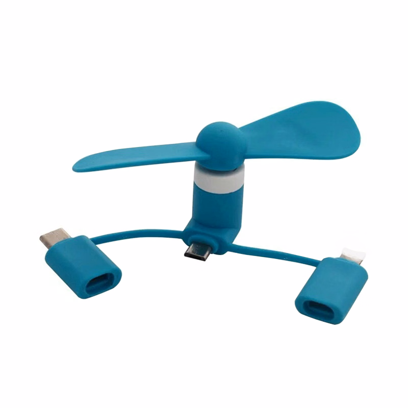 3 In 1 Mini Fan For Cell Phone