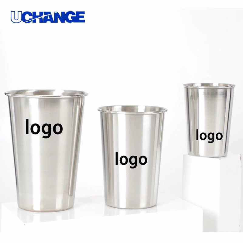 Simple Stainless Steel Pint Cup Container