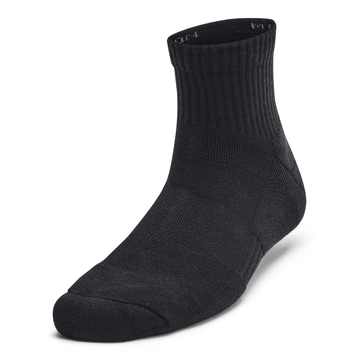 UA Training Cotton Kids' 3-Pack Quarter Socks 1