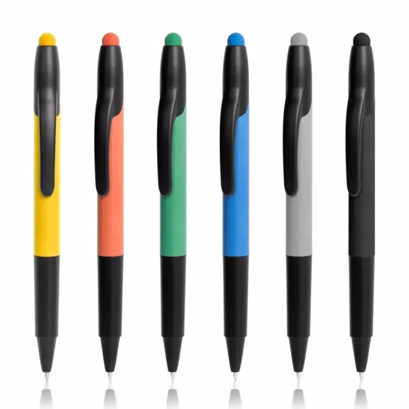Plastic Ballpoint Stylus Pen Highlighter MOQ100