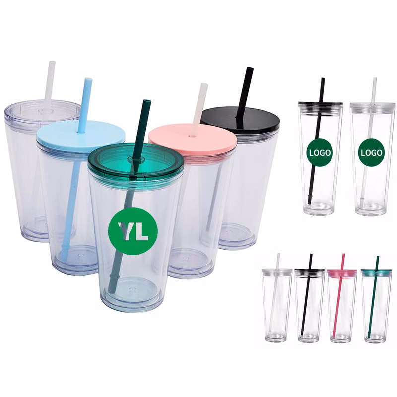 16oz Insulated Double Wall Tumbler Cup with Lid