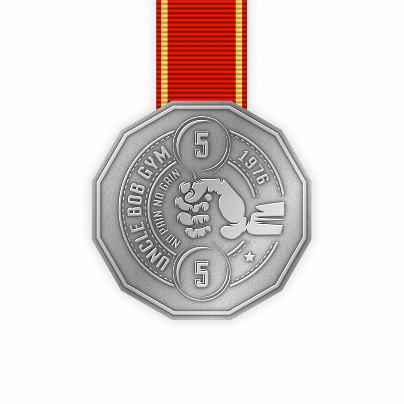 Zinc Alloy Medal with Shiny Plating Finishes - Die Struck