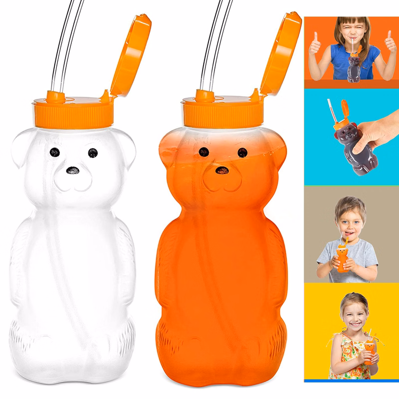 8 Oz Juice Bear Bottle Drinking Cup