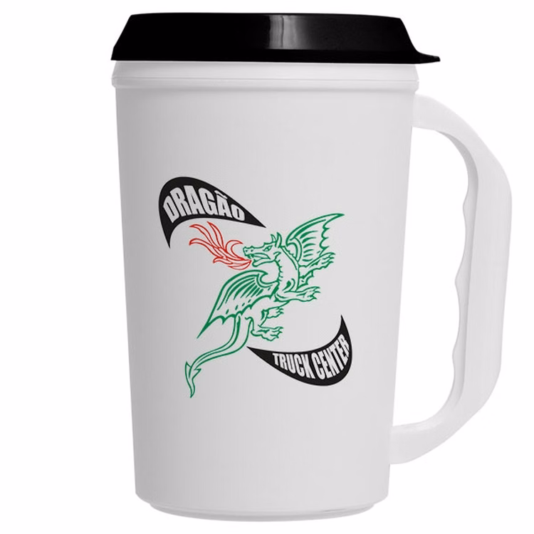 22 Oz. Insulated Travel Mug w/ Drink Thru Lid