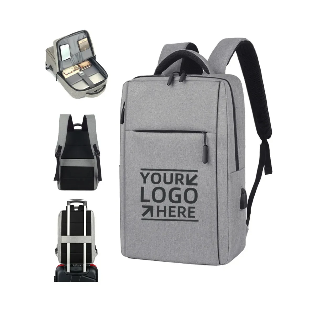Laptop Backpack 15.6 Inch with USB Charging Port 1