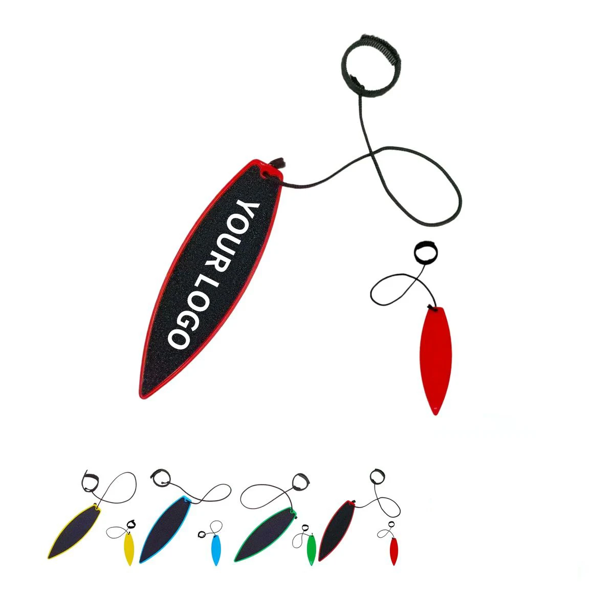 Durable ABS Finger Surfboard with Rope Leash 1