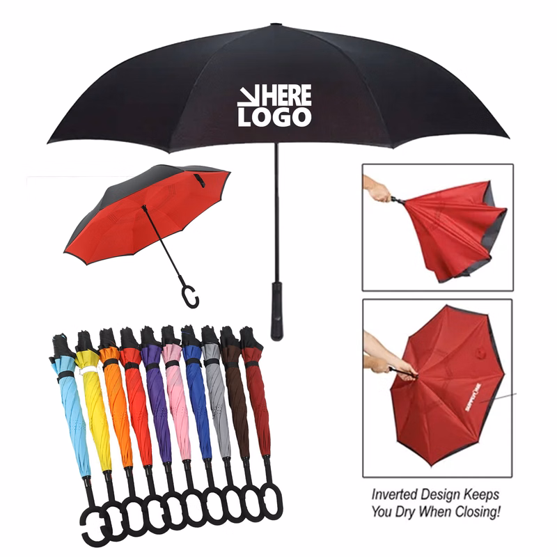 MOQ 50 Inverted Umbrella Double Laye