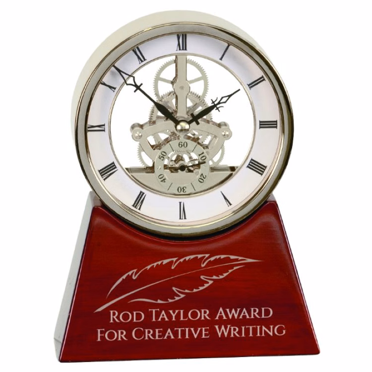 Carriage Executive Clock-Silver