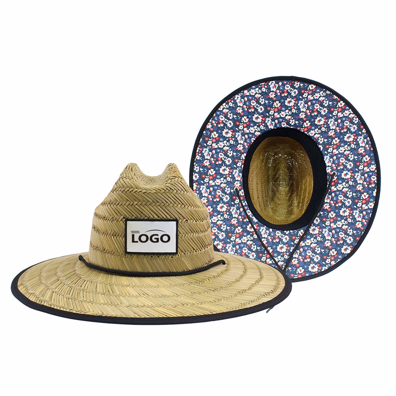 Lifeguard Wide Brim Sun Straw Hat