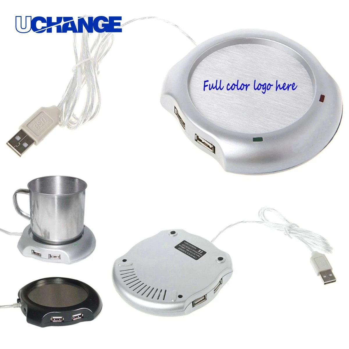 Aluminium Coffee Mug Warmer Plate with USB 1