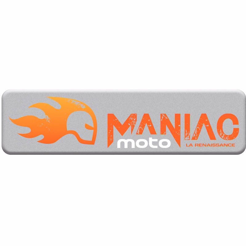 10 Sq. Inch Custom 4 Colour Process Matte Silver Polyester Domed Decal