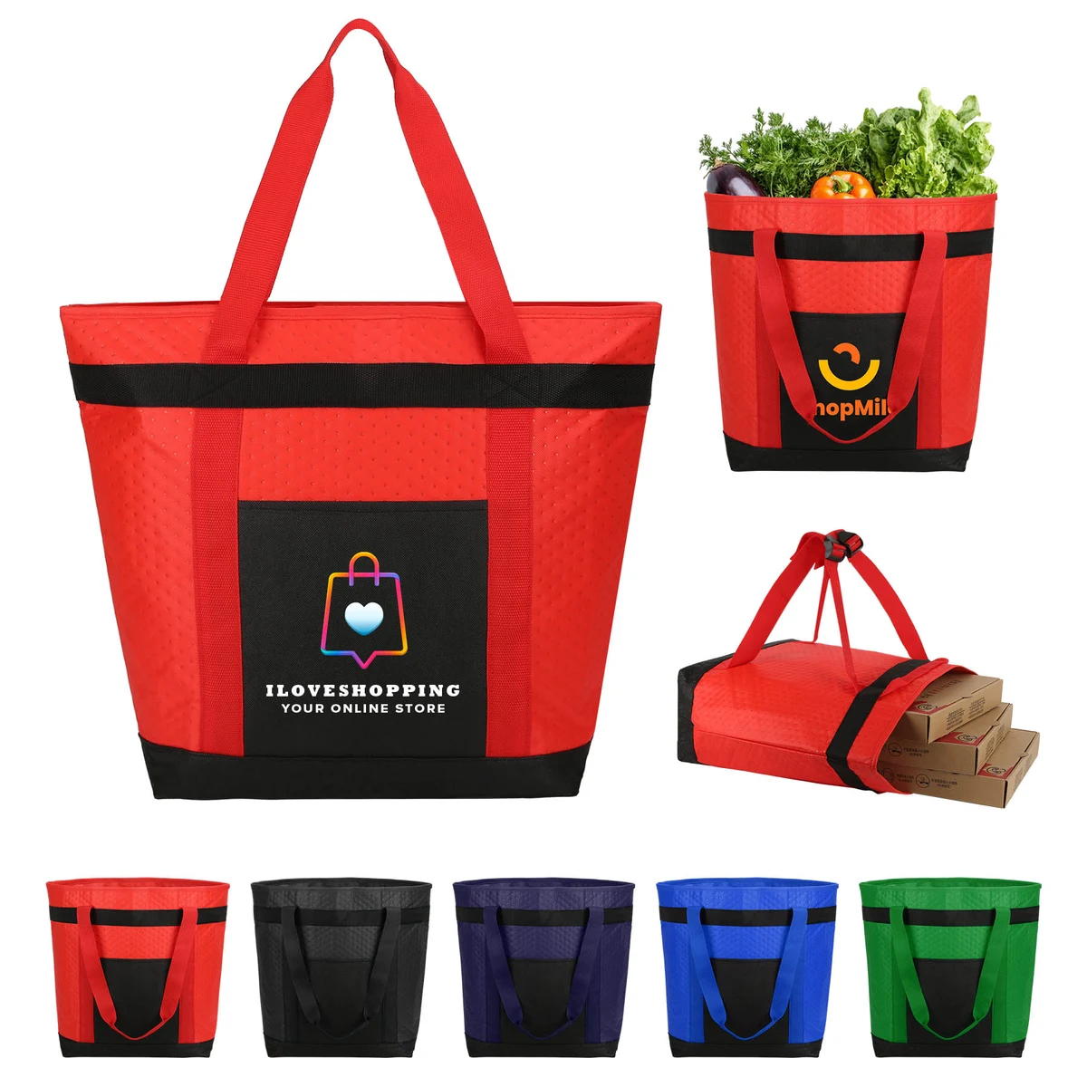 Triple Carry Insulated Pizza Warmer Bag 1