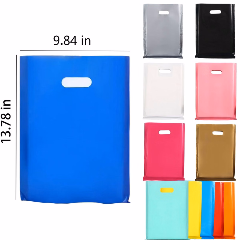 12 Micron PE Open Top Die Cut Tote Bag