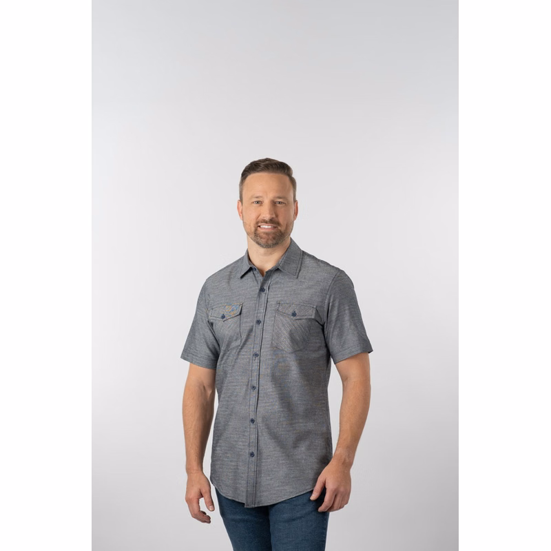 Burnside Men's Chambray Short Sleeve Shirt