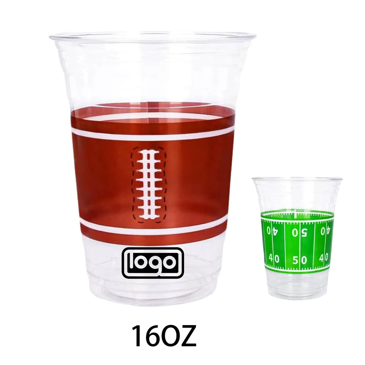 16oz Soccer Party Plastic Drinking Cup 1