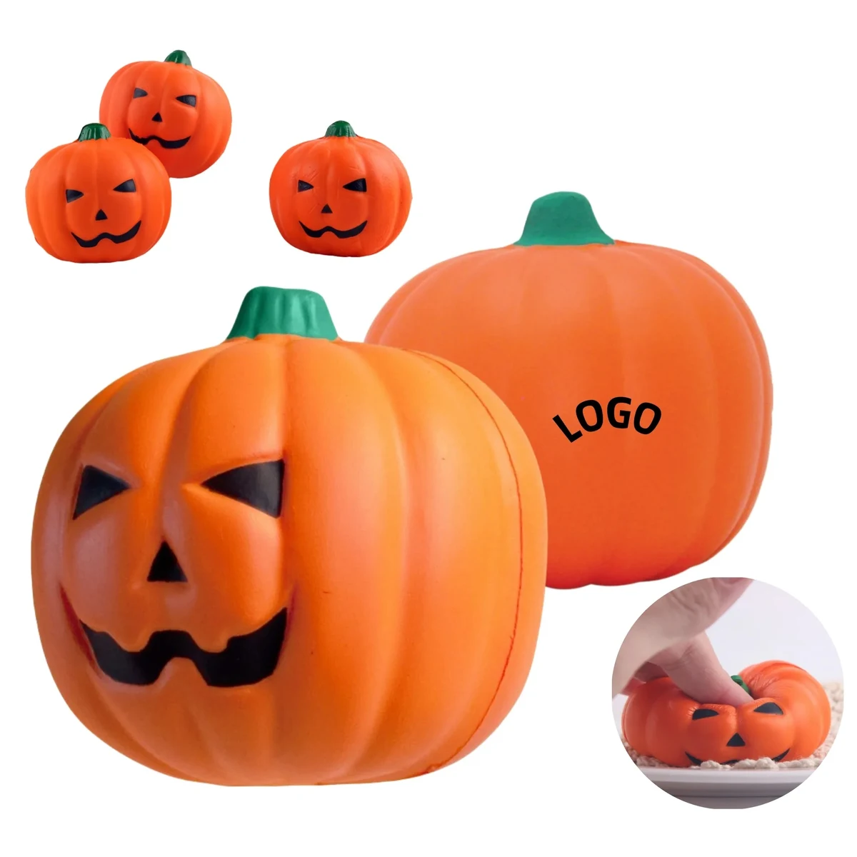 PU Halloween Pumpkin Stress Relief Ball 1