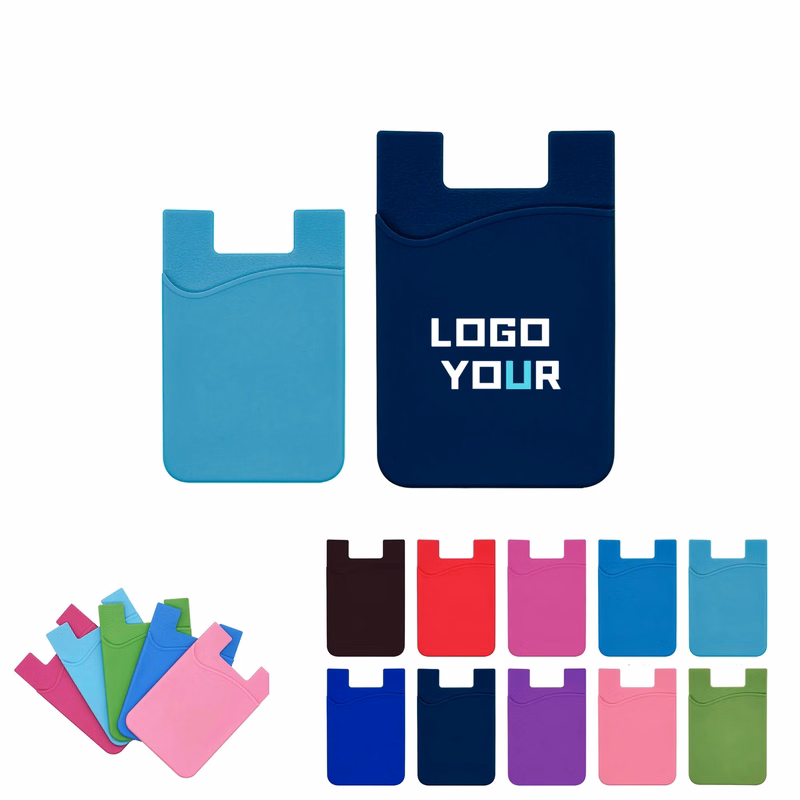 MOQ 100 PCS Silicone Phone Wallet