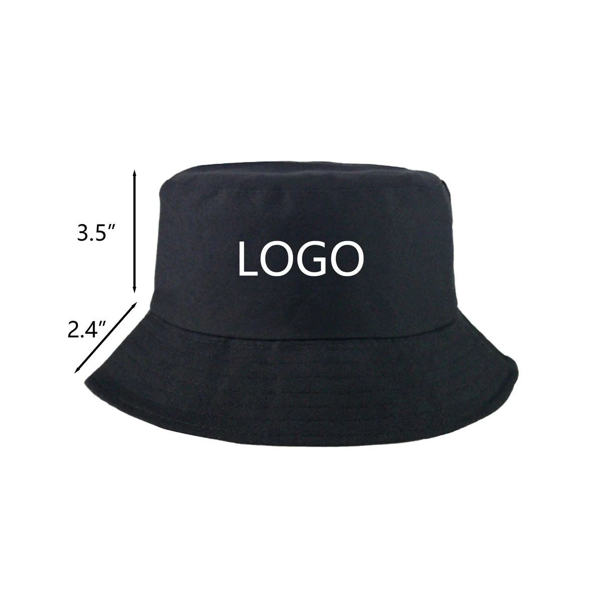 Solid Cotton Bucket Hat 1