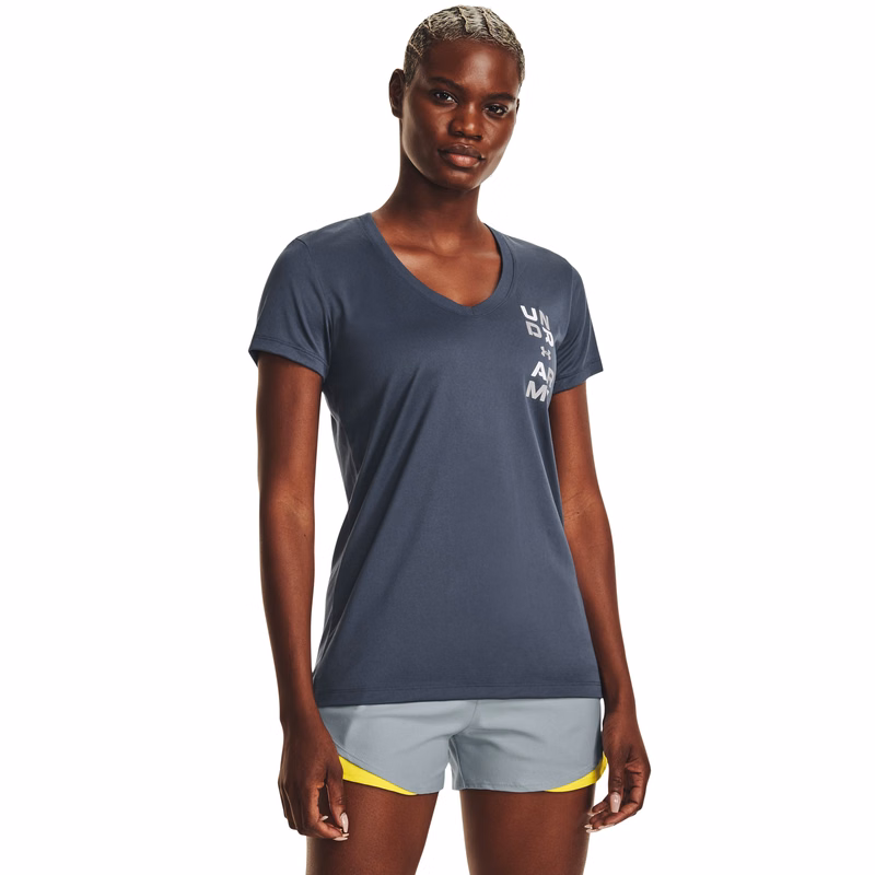 Women's UA Tech Graphic V-Neck Short Sleeve 