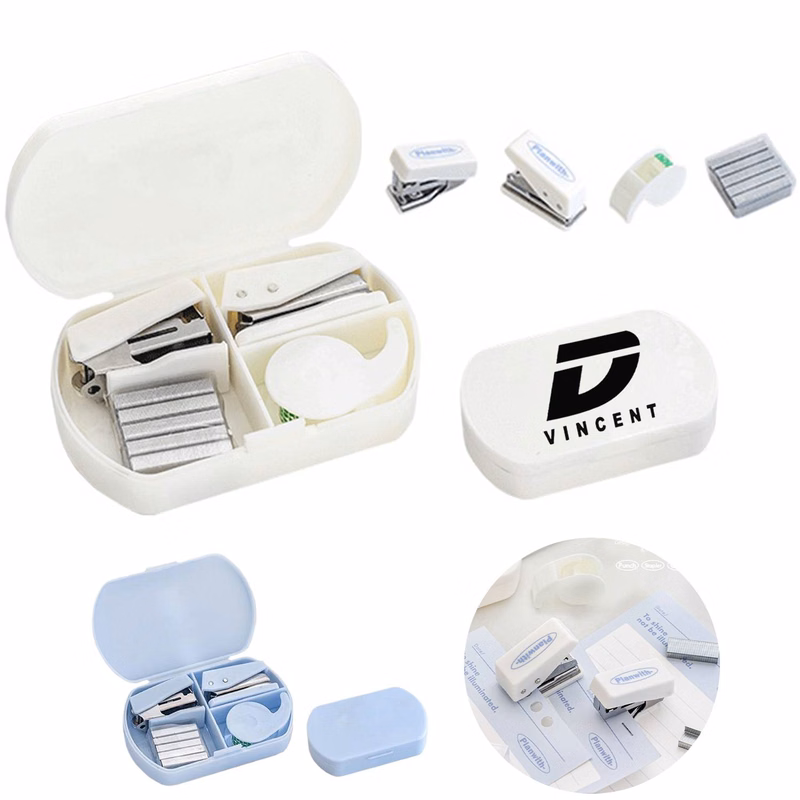 Hole Punch Stapler Tape Case Set
