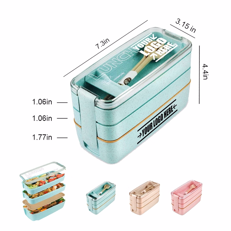 3-In-1 Leakproof Eco Bpa-Free Bento Box