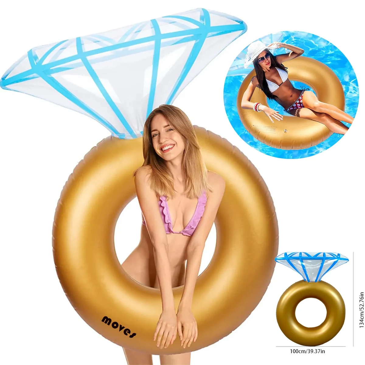 PVC Diamond Inflatable Floating Raft 1