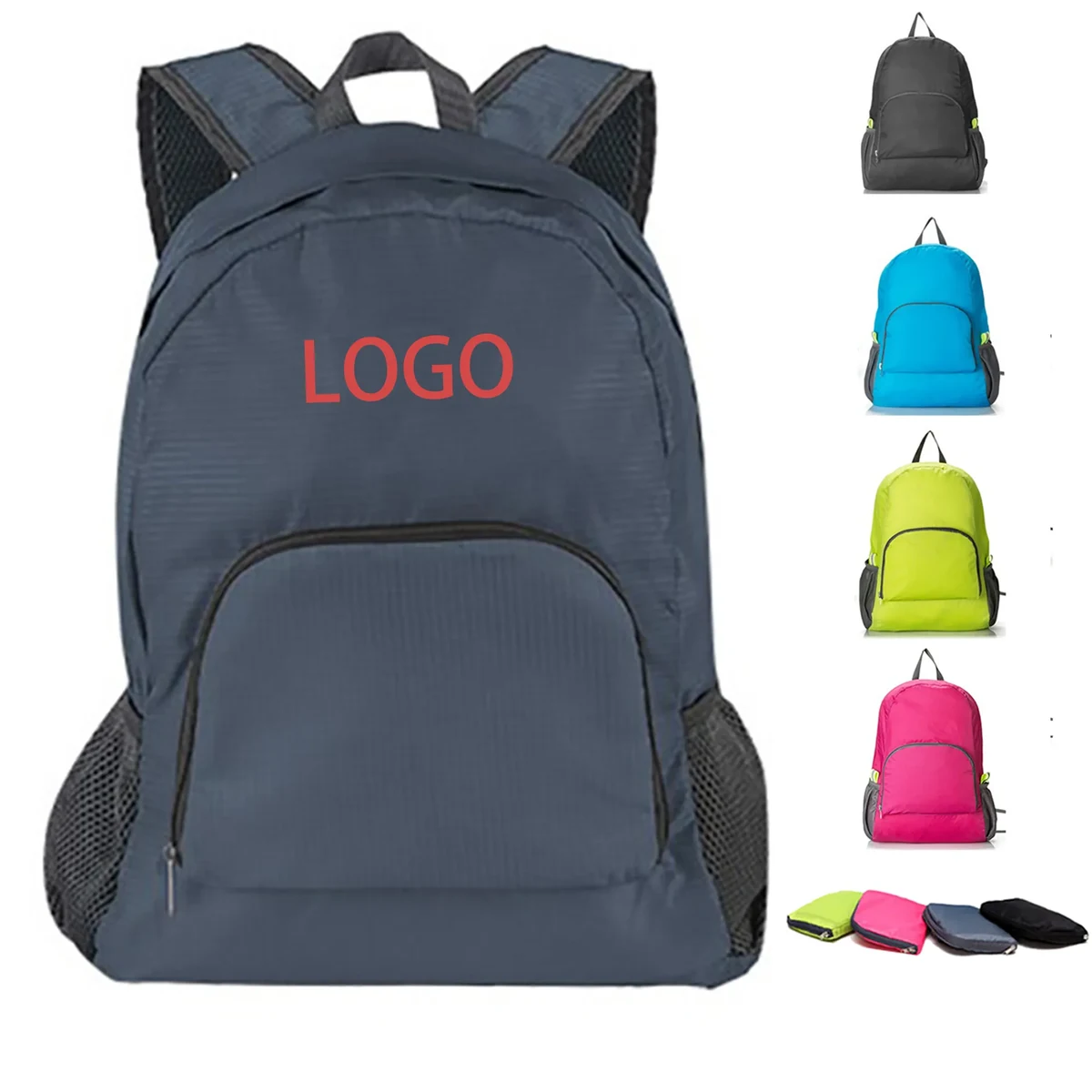 MOQ 20 Foldable Lightweight Backpack Waterproof Travel Bag 1