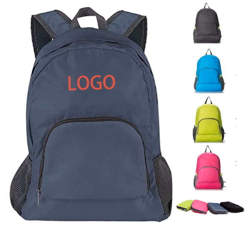 MOQ 20 Foldable Lightweight Backpack Waterproof Travel Bag