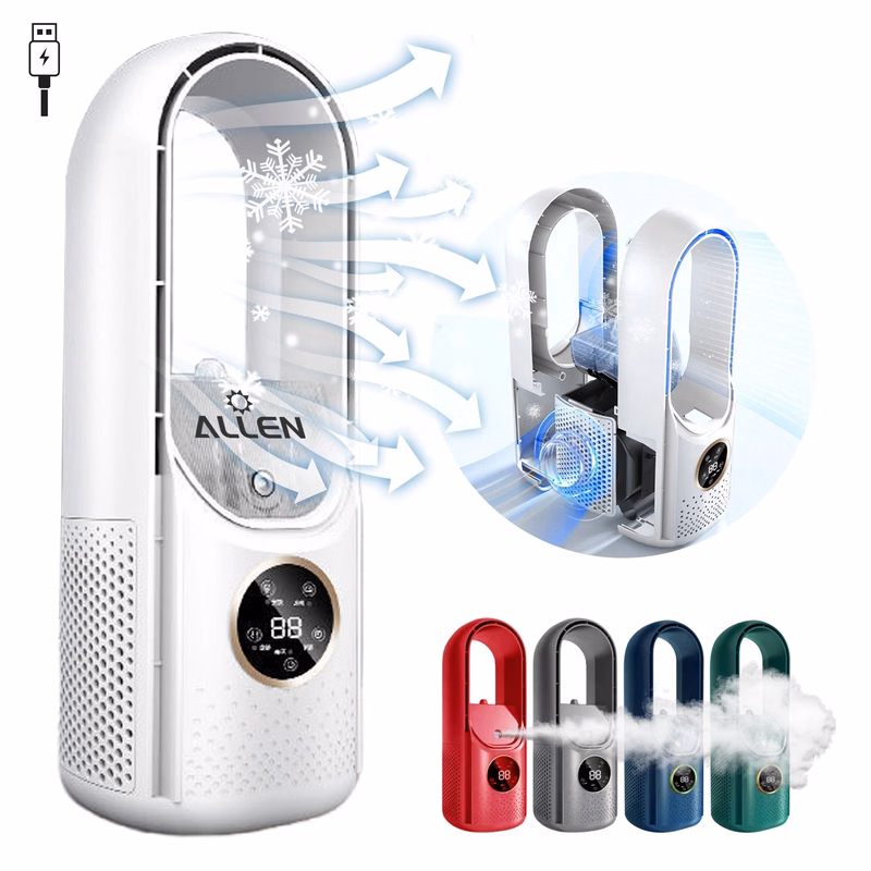 Desk Bladeless Humidification Electric Fan