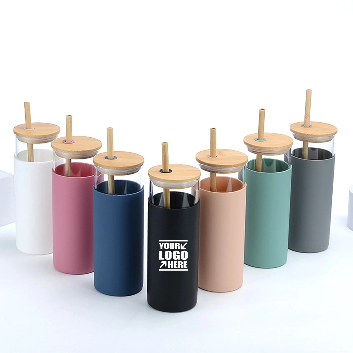 17OZ Protective Tumbler Glass Water Bottle 1
