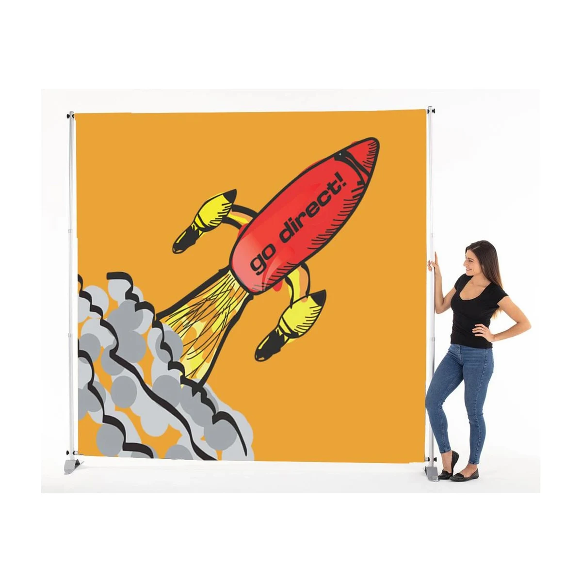 8' x 6' Adjustable Banner Stand 1