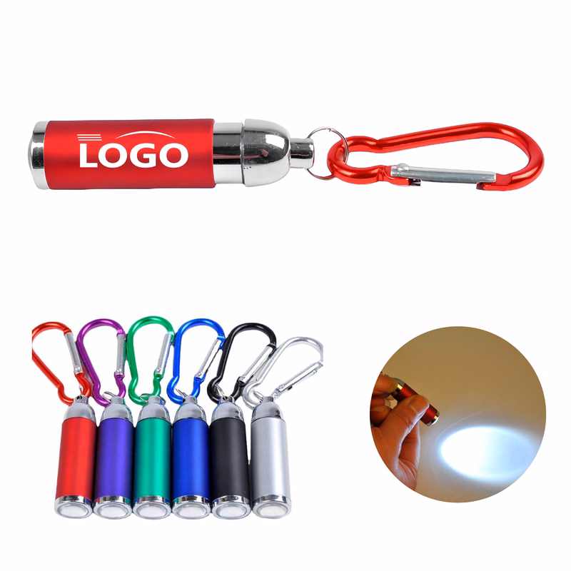 Mini Zoomable LED Flashlight with Carabiner