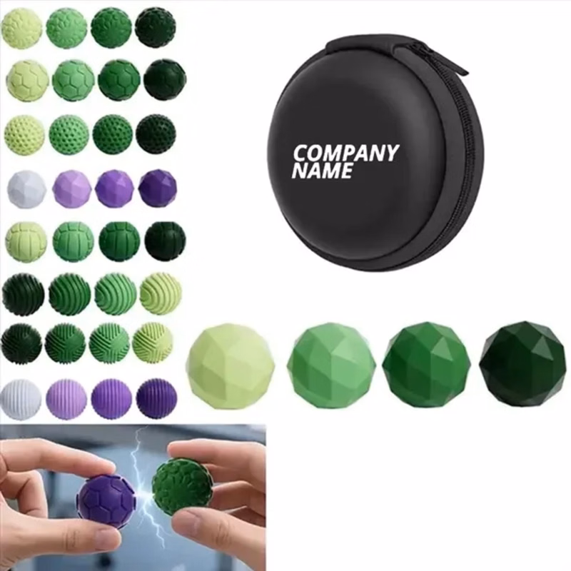 4pcs Magnetic Silicone Sensory Ball Toy