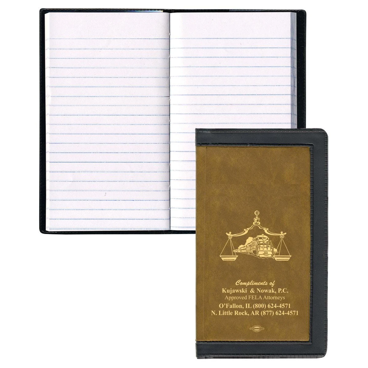2 Tone Vinyl Cover Tally Book Planner 1