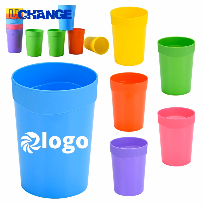 14 Oz Reusable Plastic Stadium Cup Tumbler