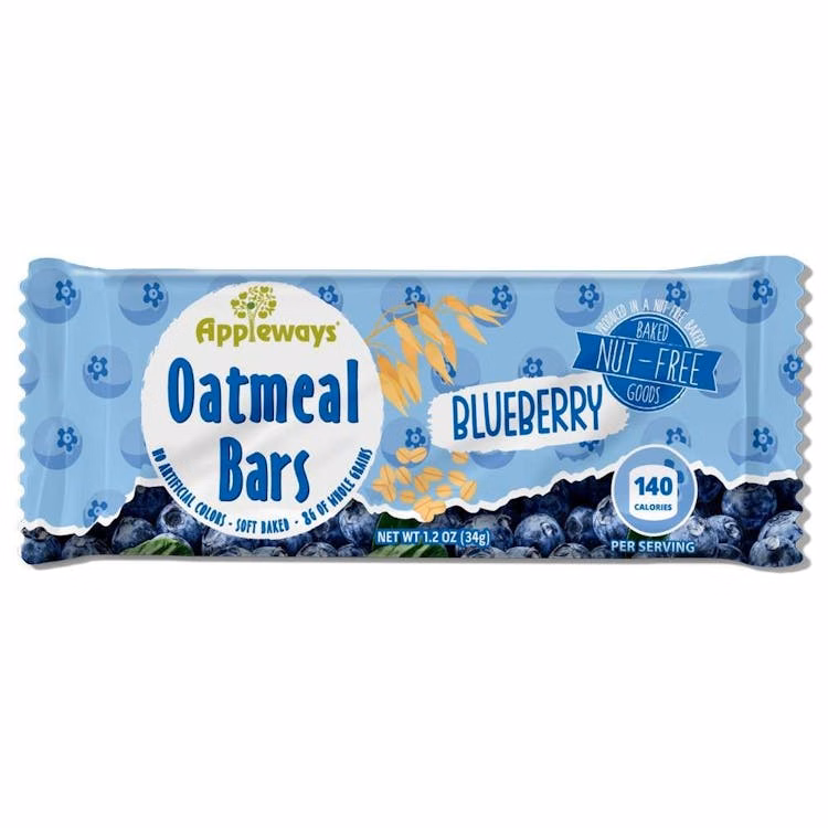 Appleways Soft Oatmeal Bars - Blueberry 1.2 oz