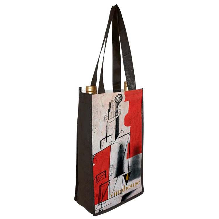 Two Bottle Wine Shopper Bag 1
