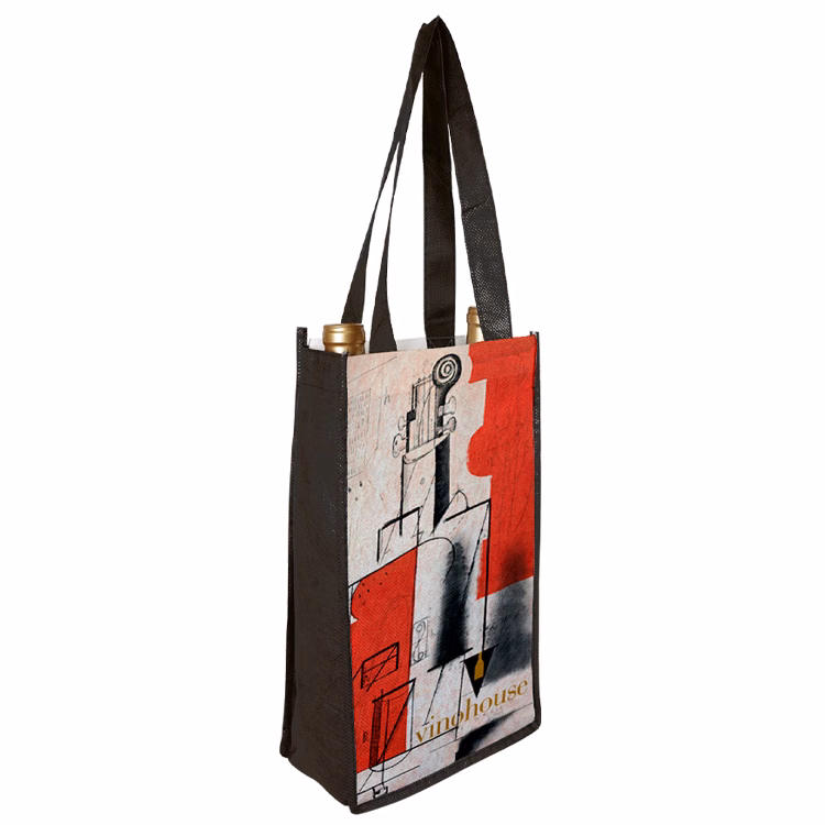 Two Bottle Wine Shopper Bag